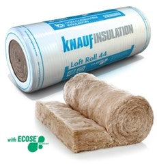 100mm - Knauf Earthwool Loft Roll 44 Combi Cut Insulation - 13.89m2 I The Builders Merchant Group