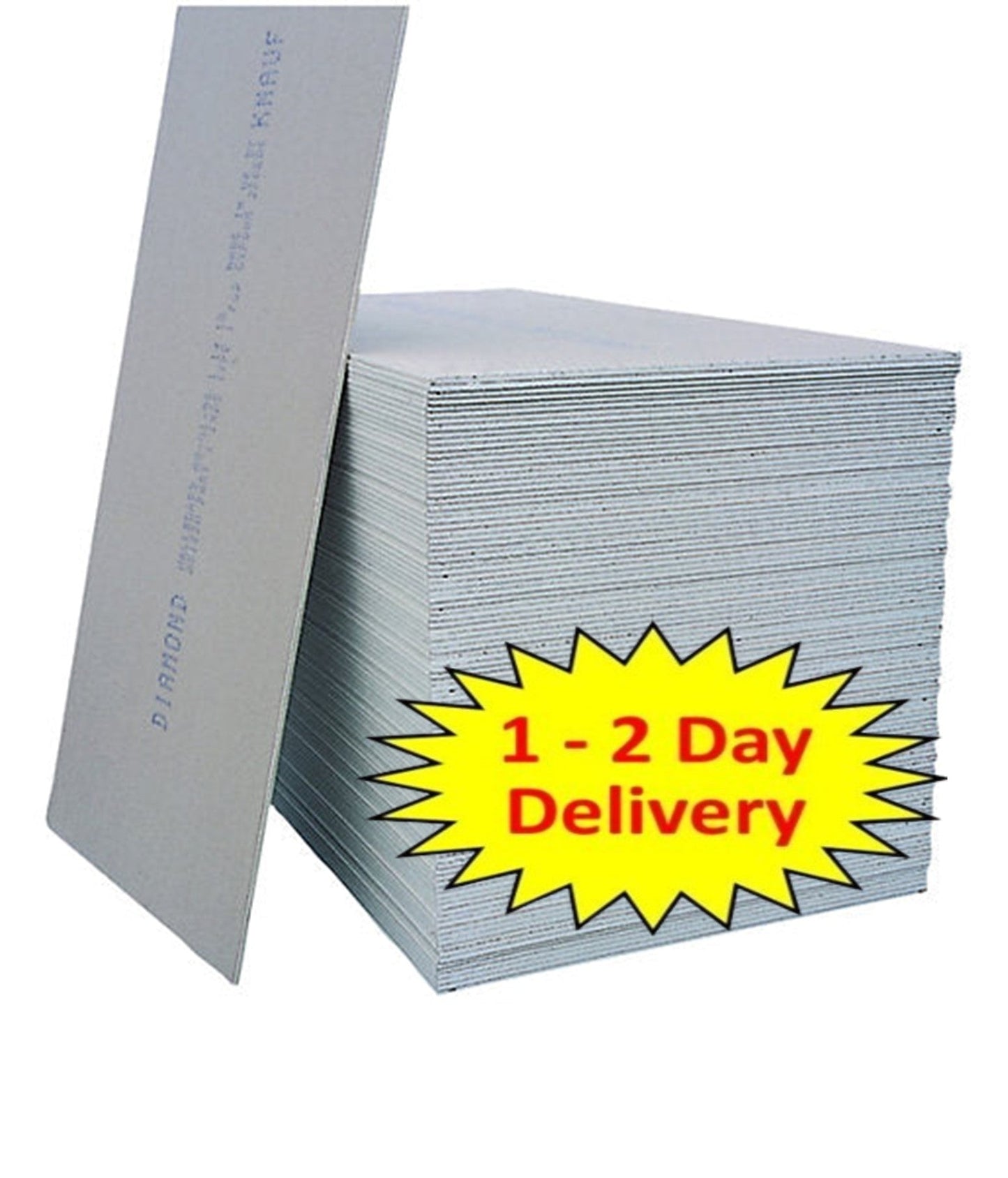 12.5mm Square Edge Standard Plasterboard WallBoard Sheet 2400 x 1200mm I The Builders Merchant Group Ltd