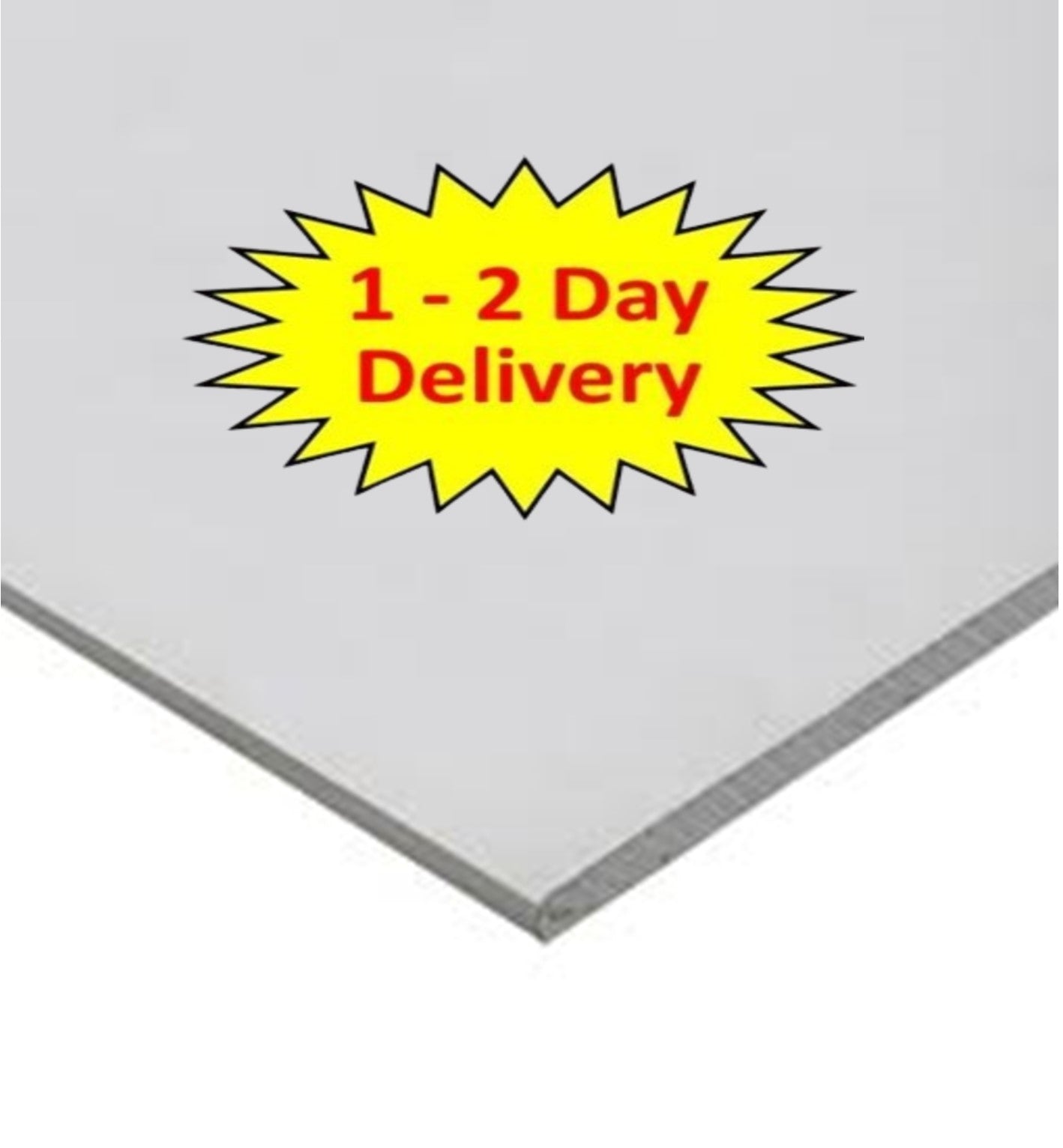 12.5mm Tapered Edge Standard Plasterboard WallBoard Sheet 2400 x 1200mm I The Builders Merchant Group Ltd